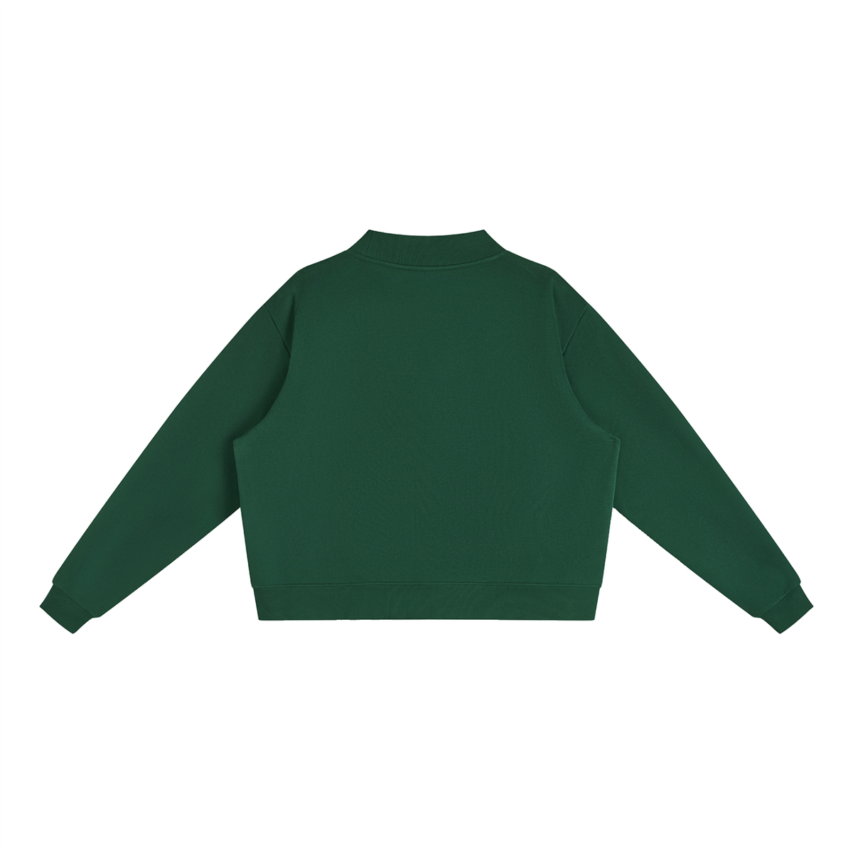 Cozy Fleece Mock-Neck Crew Sweatshirt
