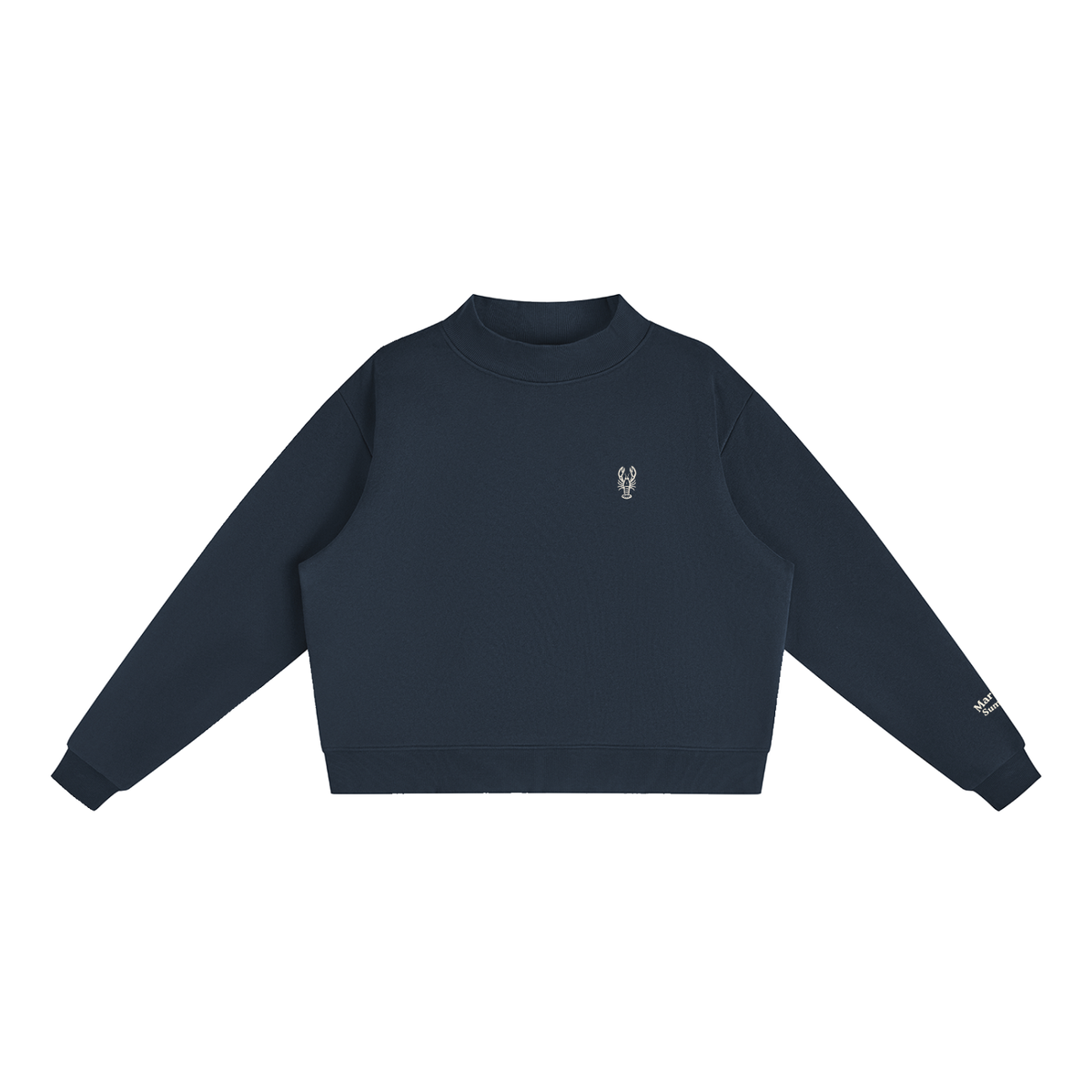 Lobster Trap Mock-Neck Crew Sweatshirt