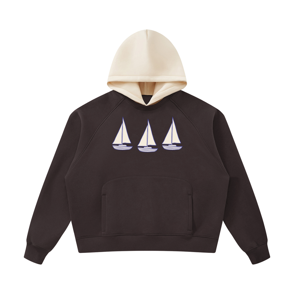 Three Sails Color Block Hoodie