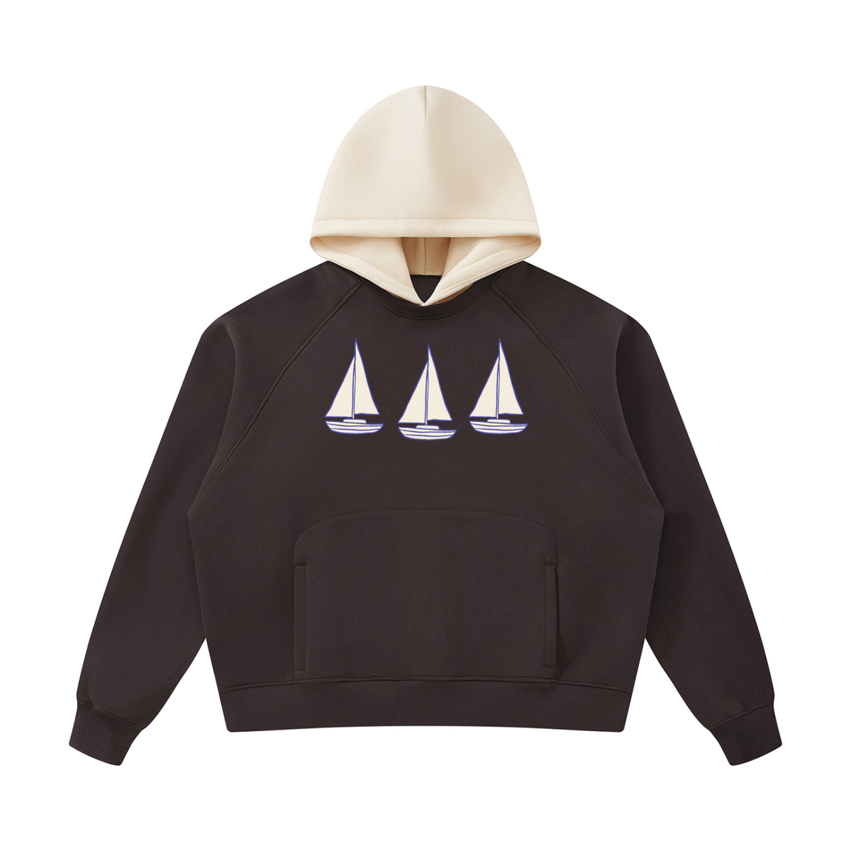 Three Sails Color Block Hoodie
