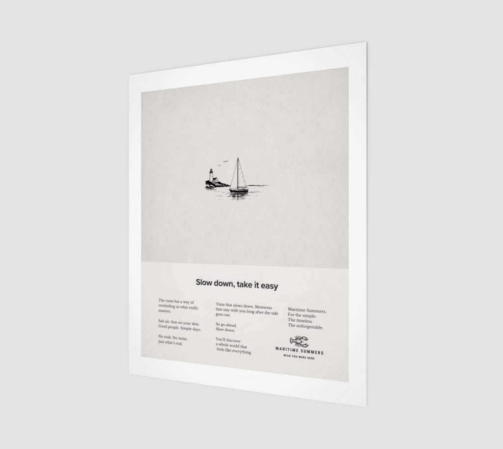 Slow Down, Take It Easy Fine Art Print