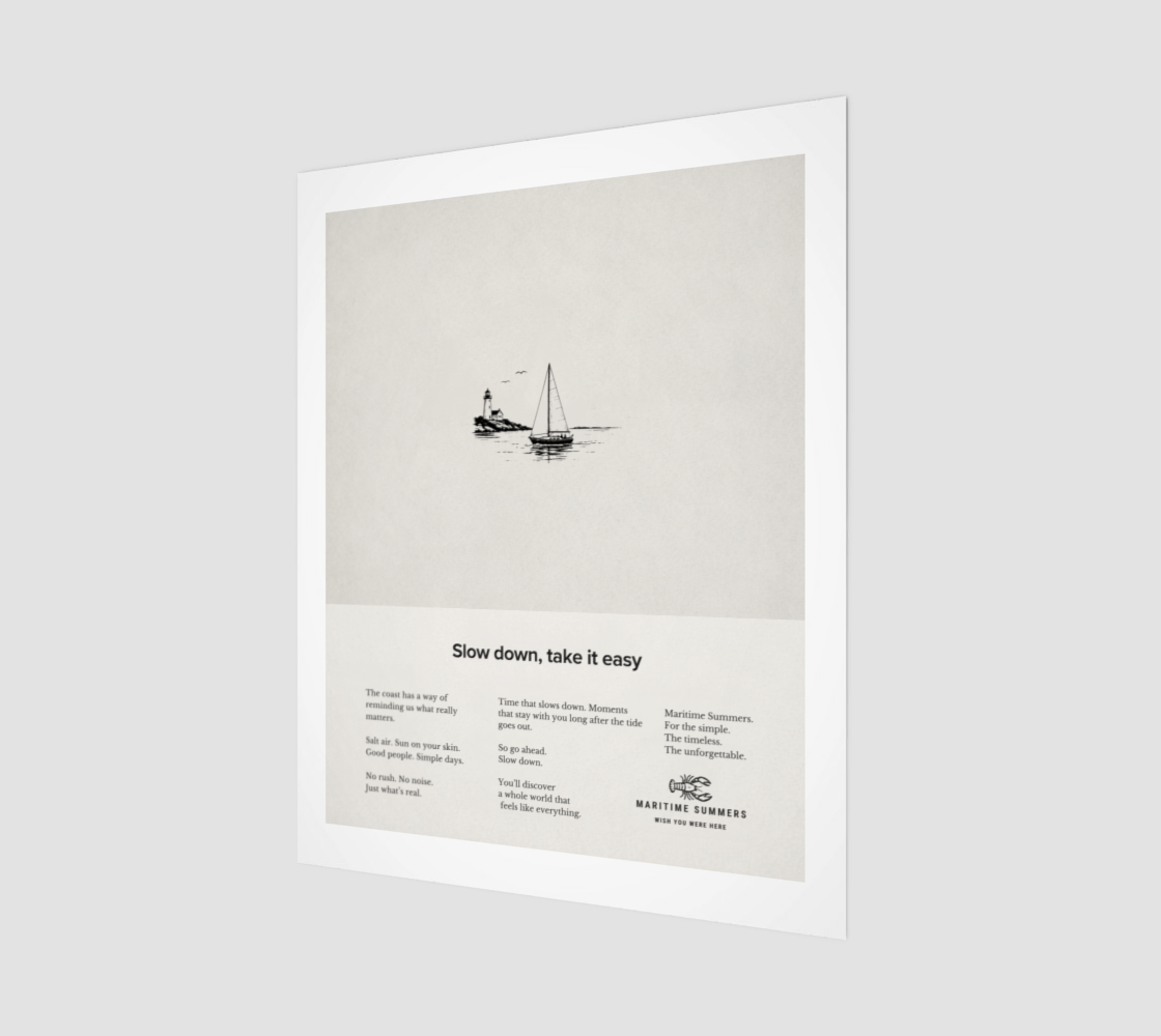 Slow Down, Take It Easy Fine Art Print