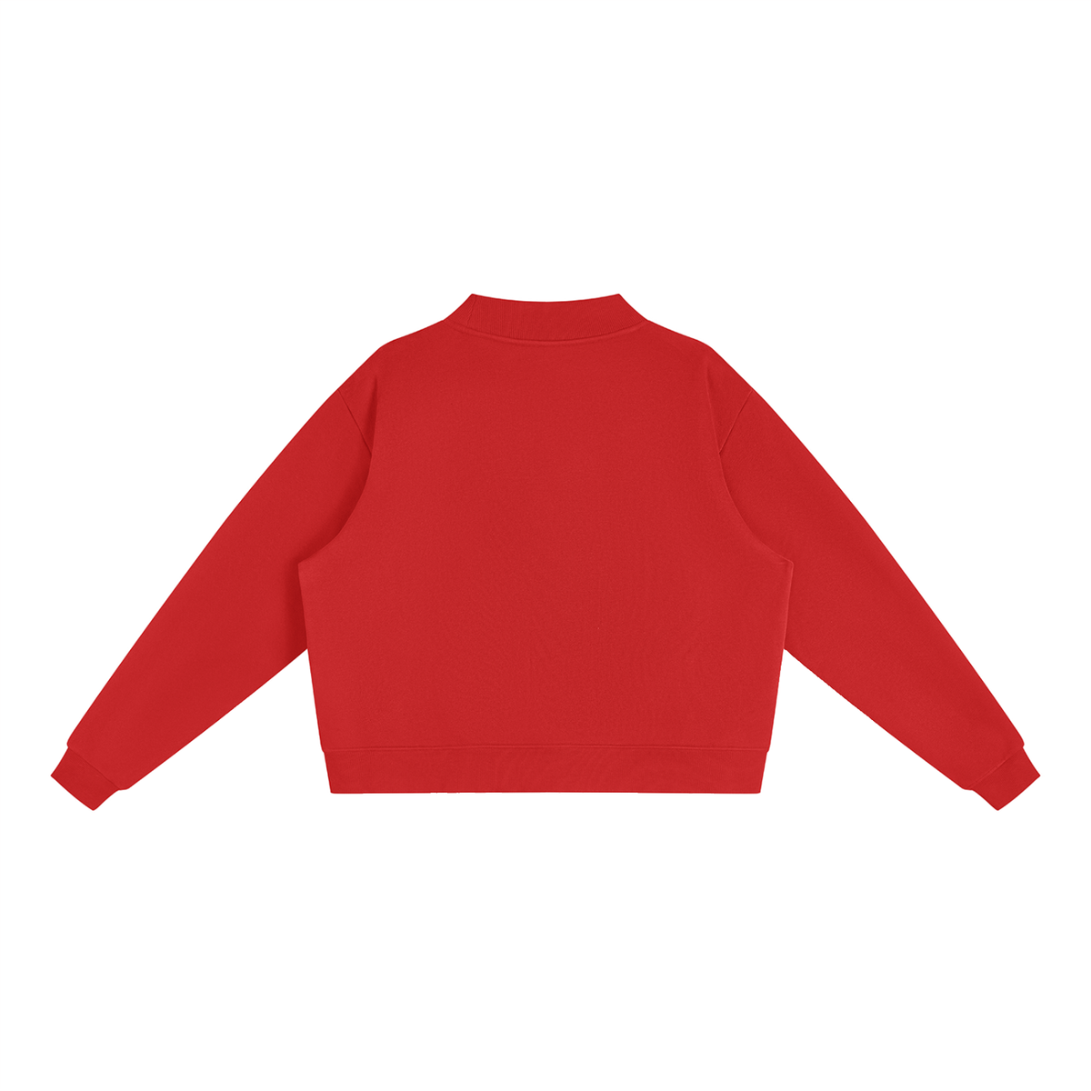 Fisherman Fleece Mock-Neck in Navy