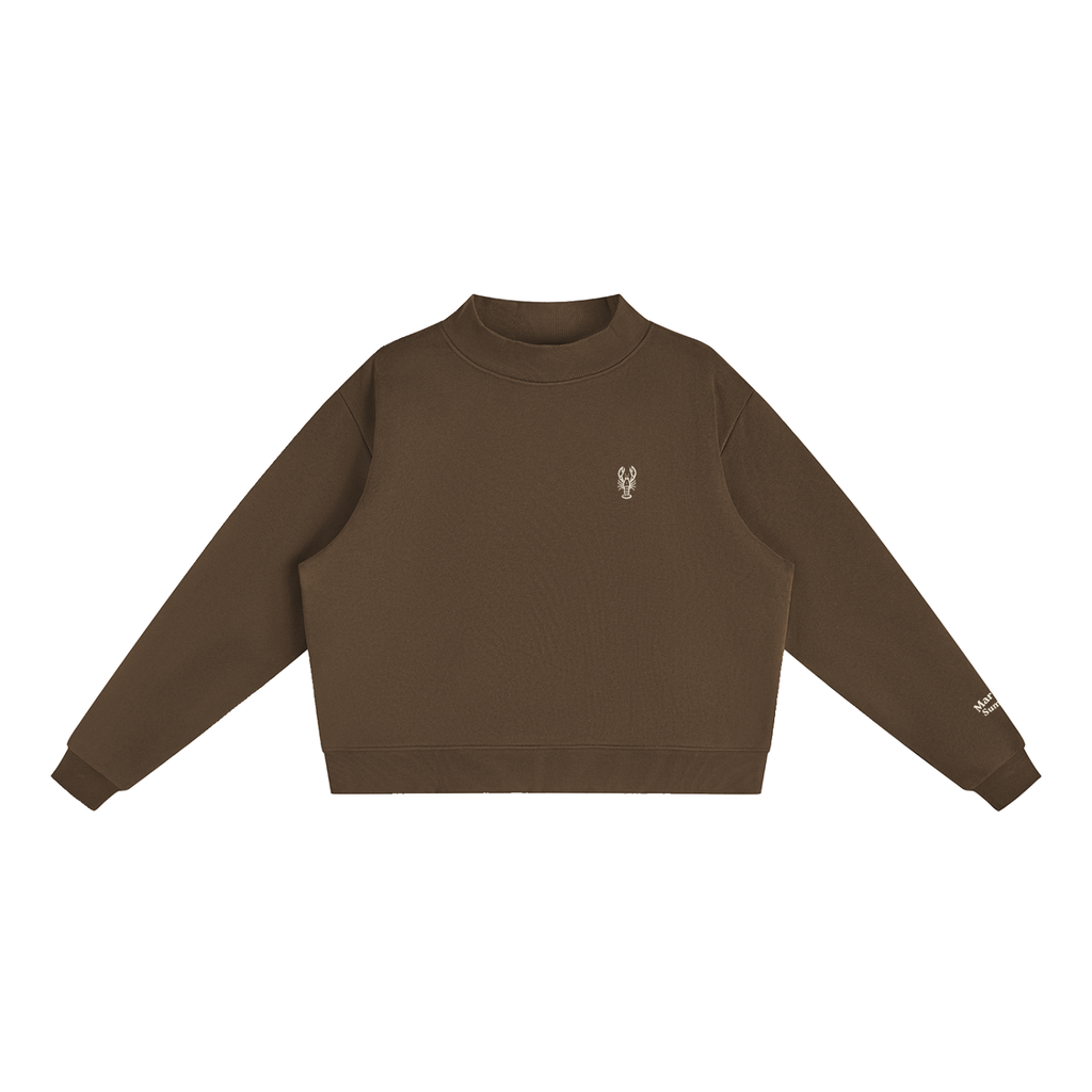 Lobster Trap Mock-Neck Crew Sweatshirt