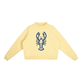 Fisherman Fleece Mock-Neck in Yellow