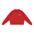 Cozy Fleece Mock-Neck Crew Sweatshirt