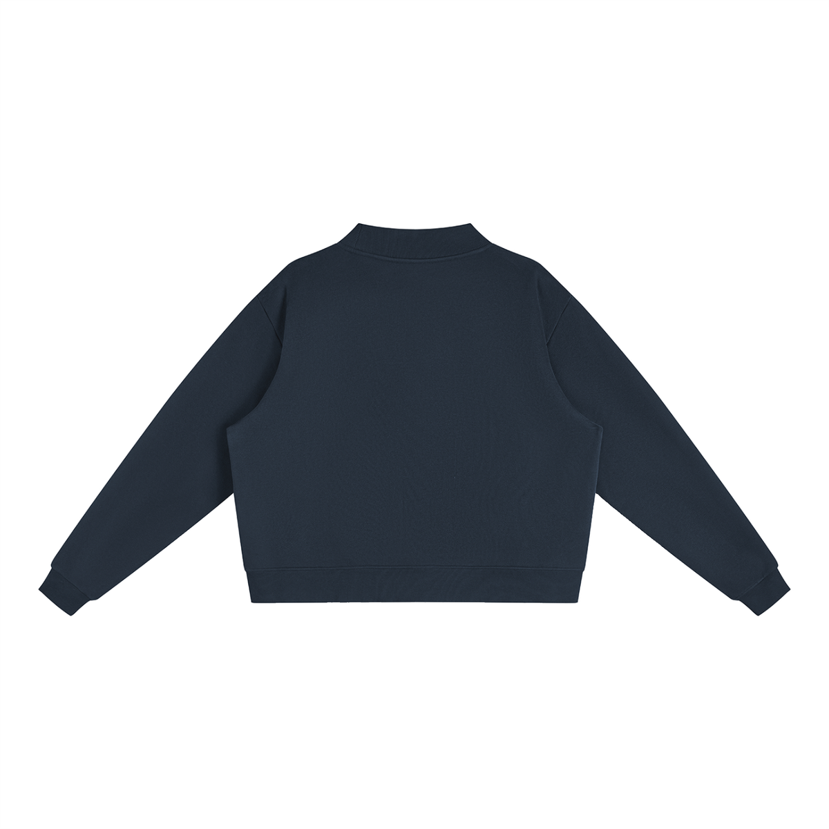 Cozy Fleece Mock-Neck Crew Sweatshirt