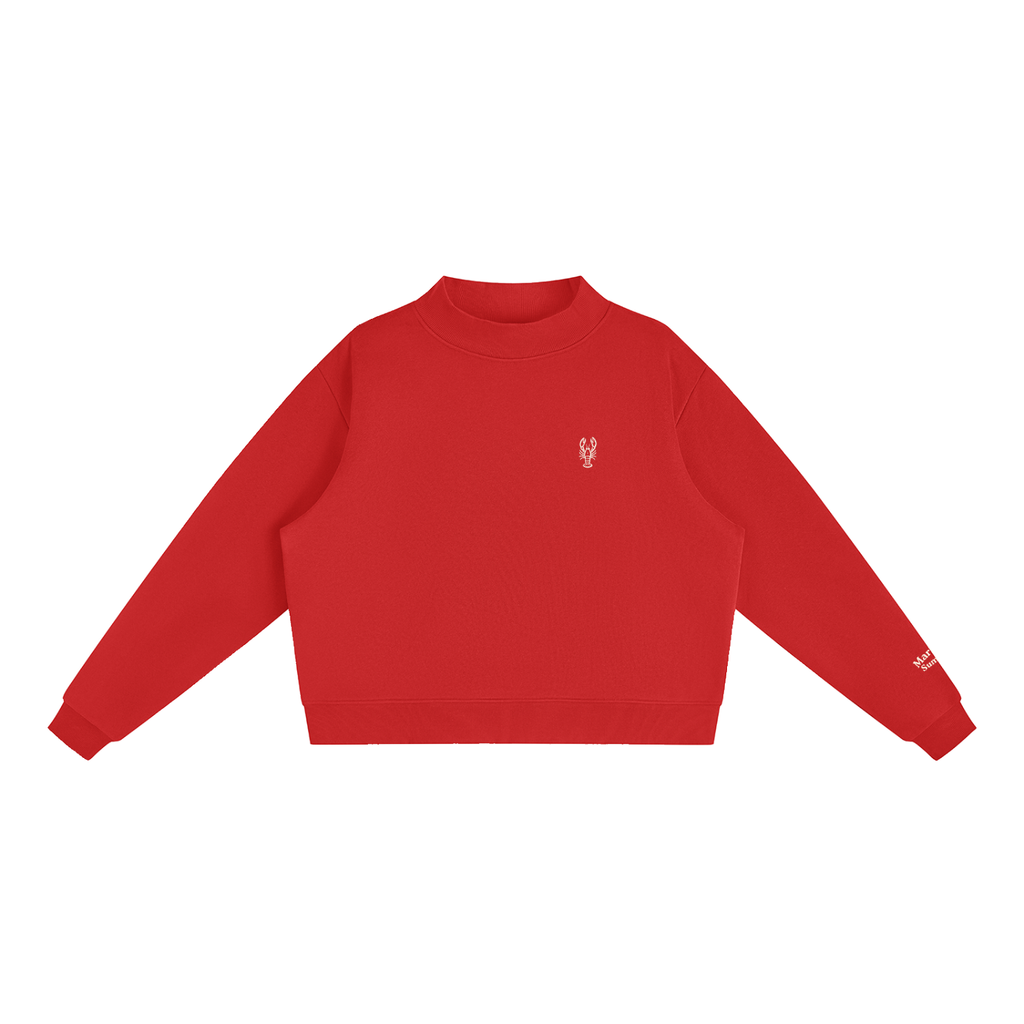 Lobster Trap Mock-Neck Crew Sweatshirt