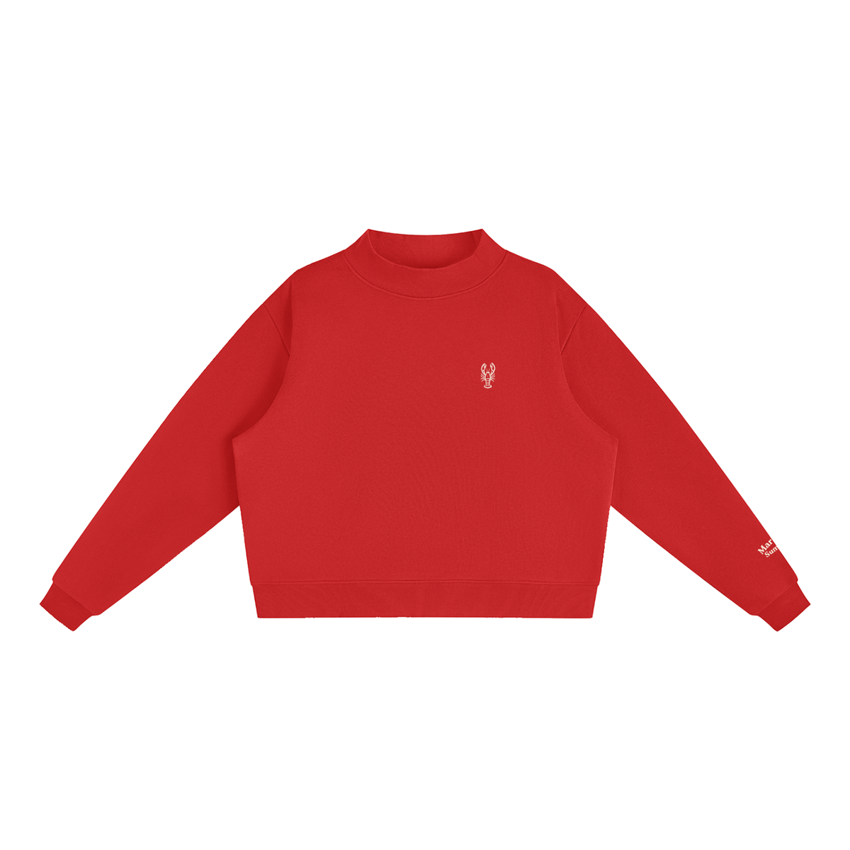 Lobster Trap Mock-Neck Crew Sweatshirt