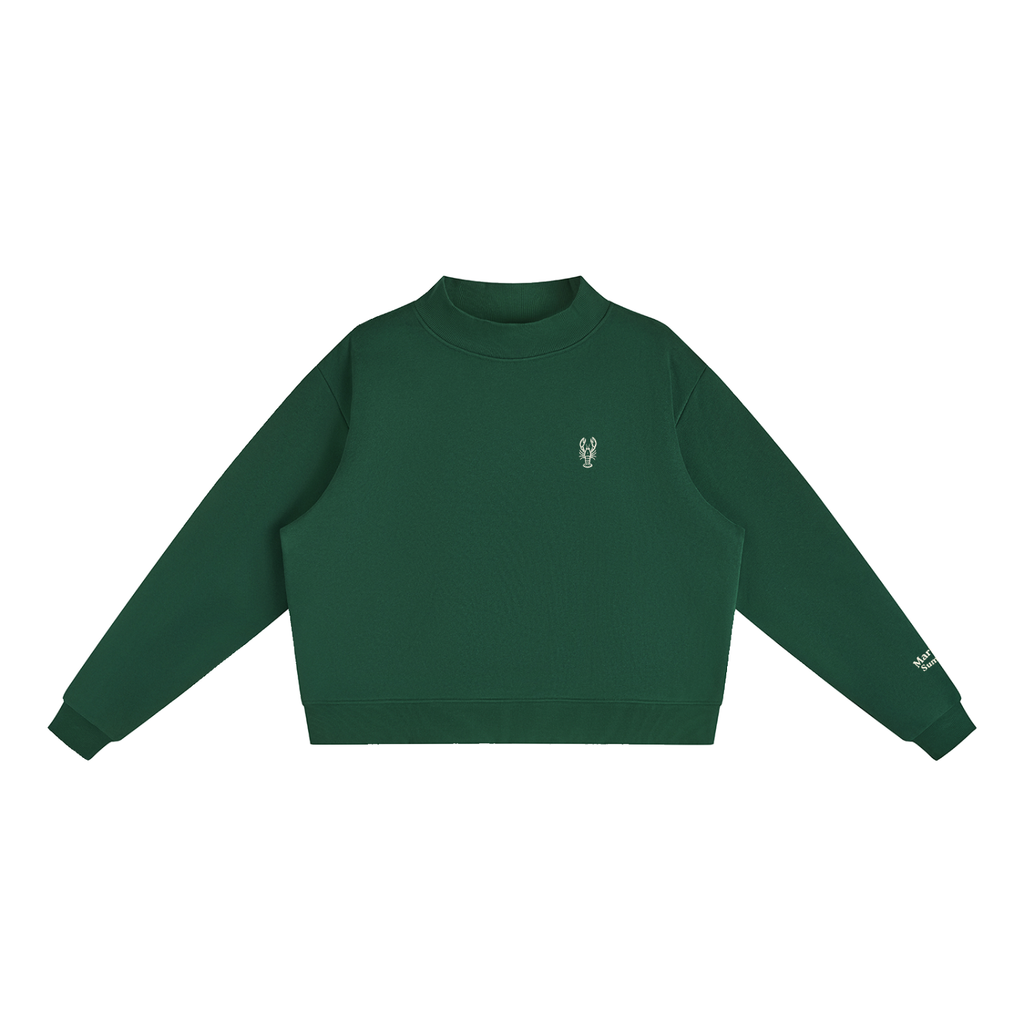 Lobster Trap Mock-Neck Crew Sweatshirt