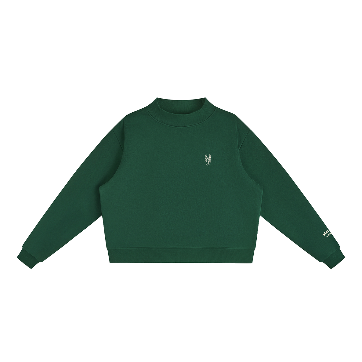 Lobster Trap Mock-Neck Crew Sweatshirt