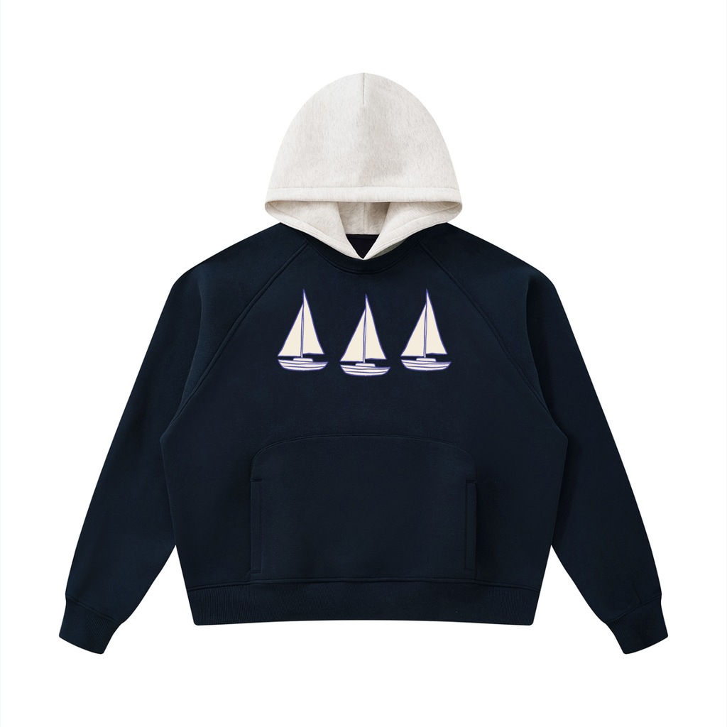 Three Sails Color Block Hoodie